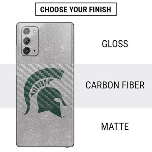 Michigan State University Grey Spartans Logo Galaxy Note20 5G Skin